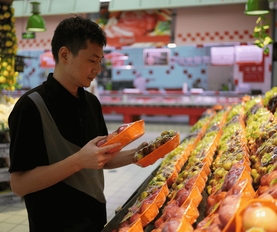 Consumers at a supermarket in Vietnam